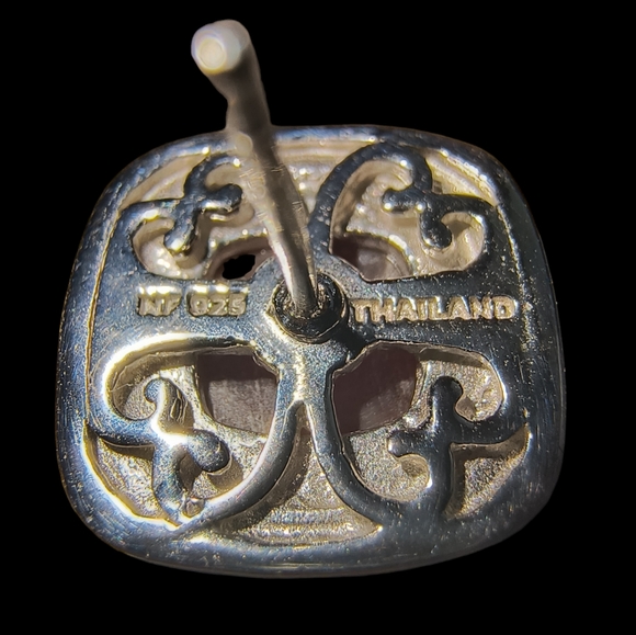 Carnelian & Sterling Silver Post Earrings - Picture 9 of 9